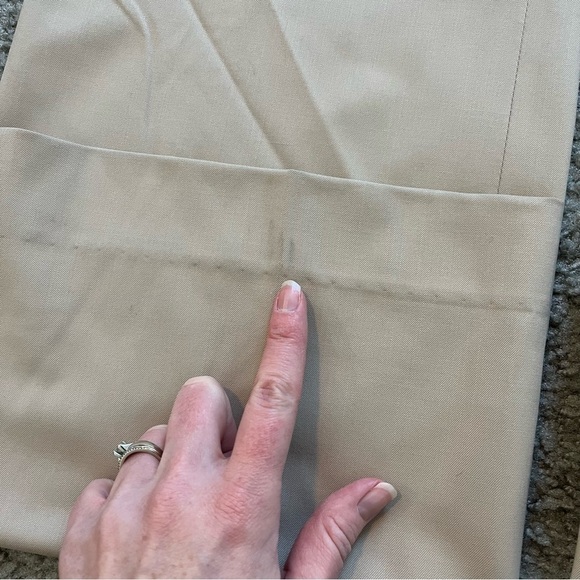 Lafayette 148‎ tan cream virgin wool blend trouser size 10 - Picture 8 of 11